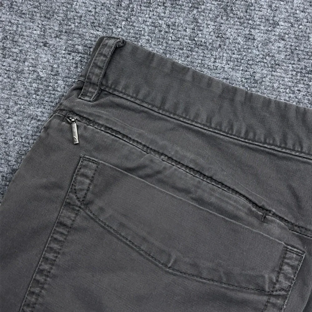 The North Face Pants Men 40x31 Gray Stretch Cotton Chino Hiking Faded Zip Pocket